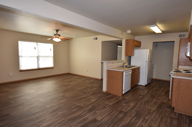 3BR Living/Kitchen - Rock Creek Apartments