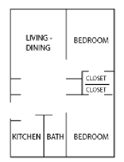 2HAB/1BA - Martin Luther King Village Apartments