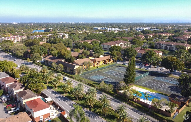 Aerial - Tennis Villas Apartments
