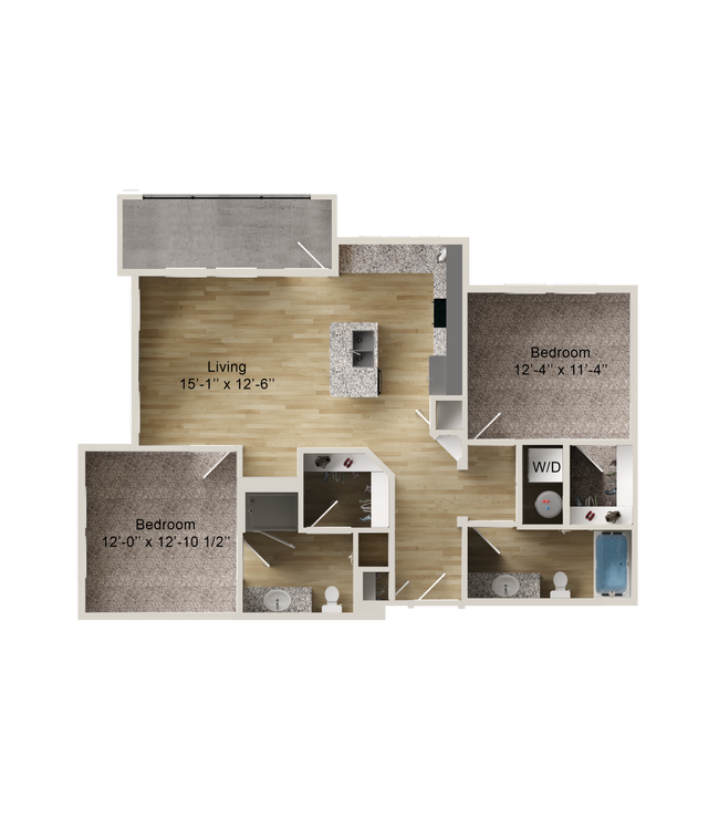 Two Bedroom Apartment in Greenville, TX with walk-in closets - Aspire at Greenville