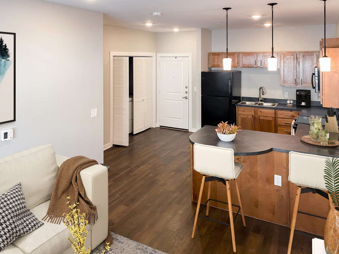 Kitchen & Living Room - The Residence at Overlook Ridge