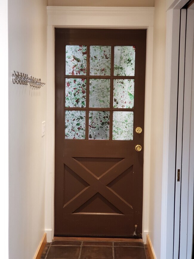 Front door of apartment from the inside - 1539 Fairview St