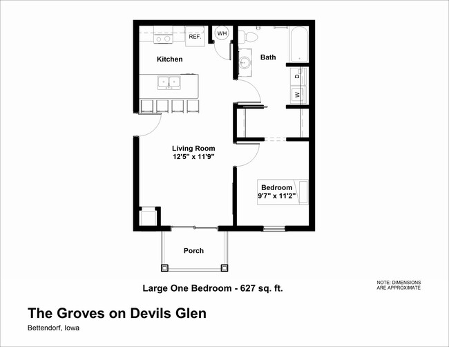 Large One Bedroom - The Groves on Devils Glen