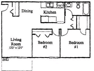 2HAB/1BA - Del Marr Apartments