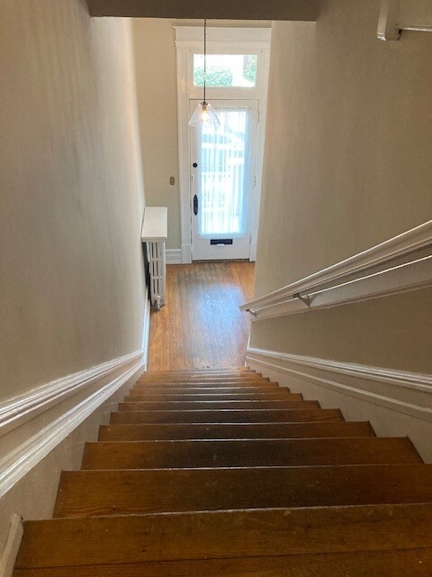 Stairwell to second fl from front - 2713 W Grace St