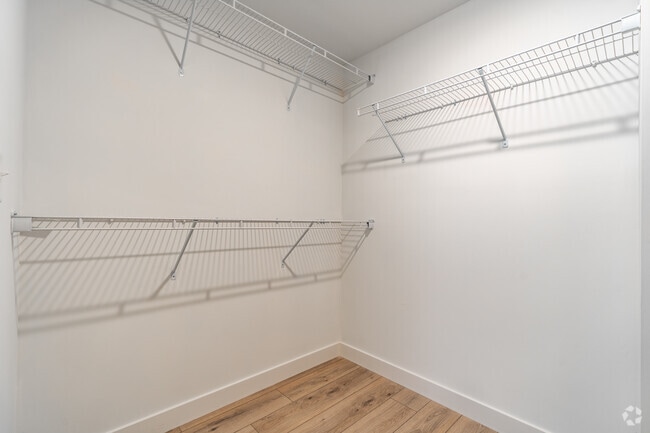 B1 2BR, 2BA - 1123SF - Primary Closet - Grays Creek Apartments