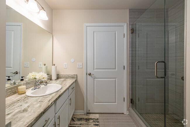 2BR, 2BA - 1,300SF - Aspen - Primary Bathroom - Northgate Canton