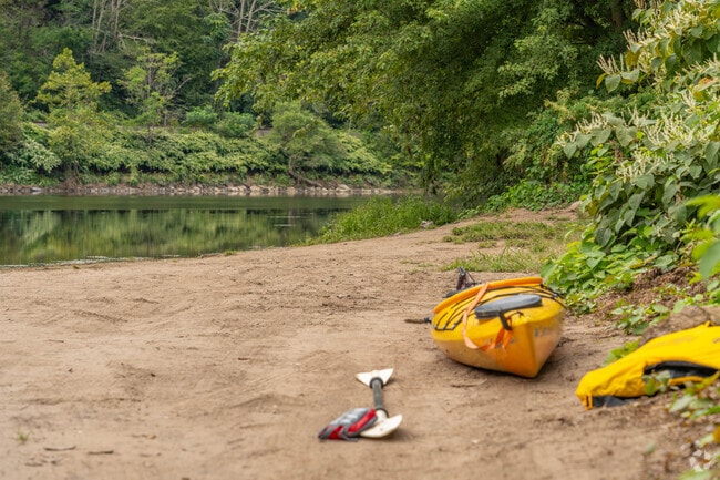 Residents can enjoy the water activities like kayaking on the Delaware.