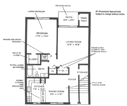 One Bedroom - Oak Valley Apartments