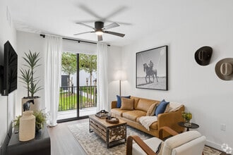 Brahman 2BR, 2BA - 1,113SF - Living Room - Saddlebridge at Downtown Davie