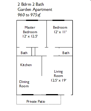 2Bdrm 2Bath Garden Apartment - Encino Towers