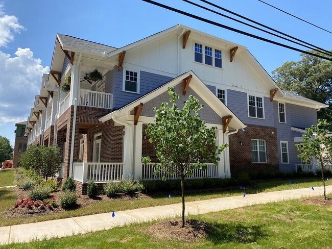 Side view of wrap-around porch - 2157 McClintock Rd