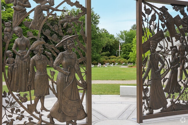 Lexington is home to the Something Is Being Done monument, located on the town green.