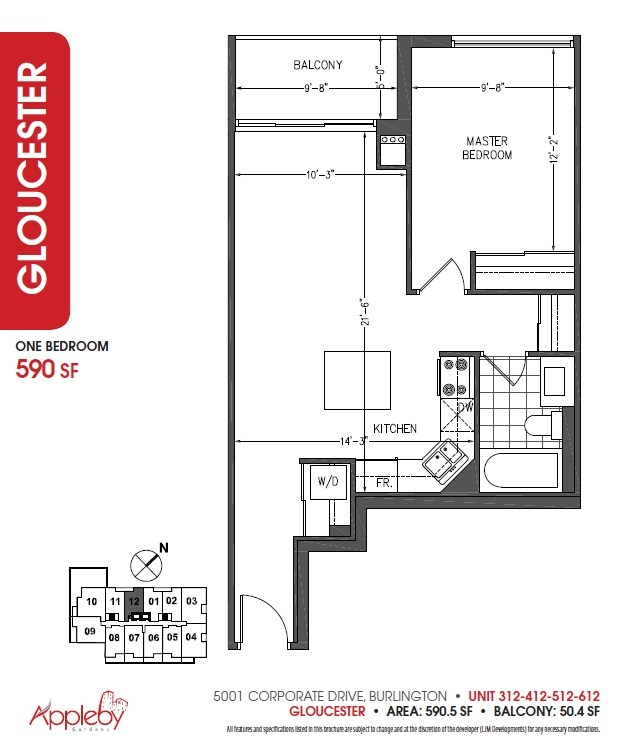 Plan d'étage de Gloucester - 5001 Corporate Dr