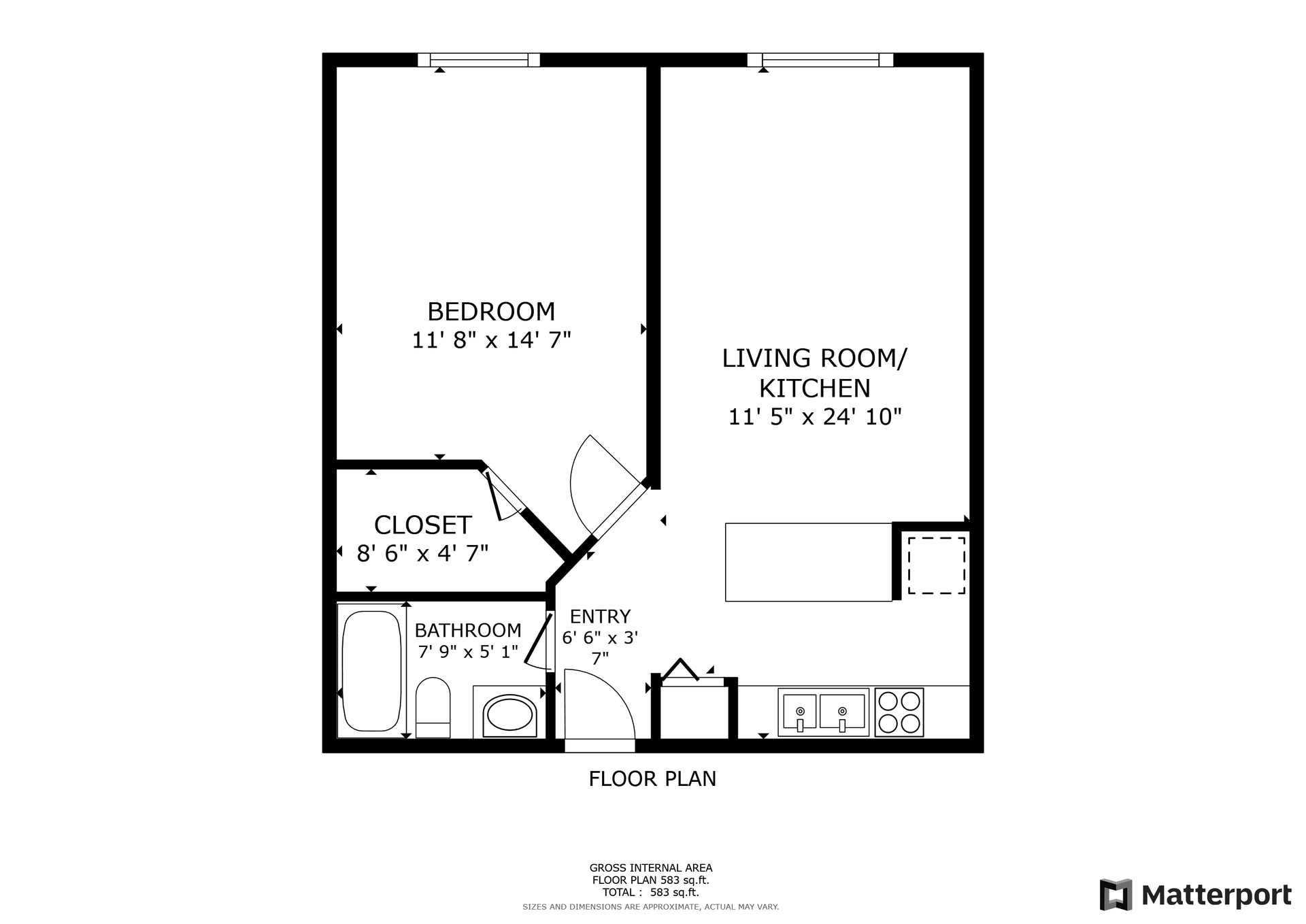 Acres Crossing Apartments – ONE BEDROOM - 2561 - No Patio