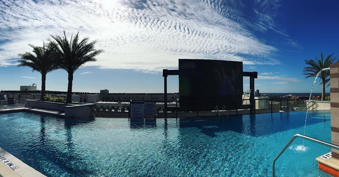 Pool & Jumbotron - 1360 W University Ave