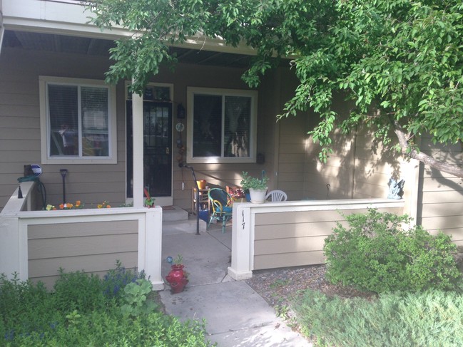 front patio with view of open space - 1079 S Walden Way