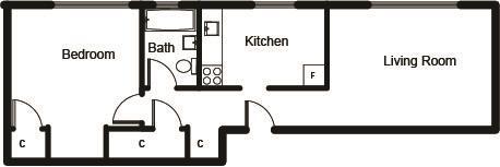 Floorplan - Golden Triangle Apartments