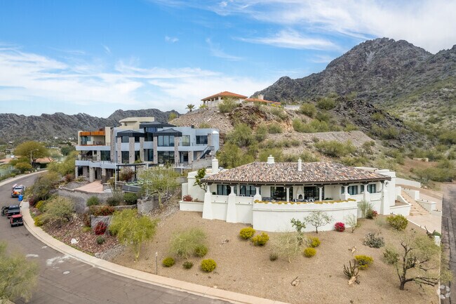 Homes sit on multiple levels in Paradise Valley.