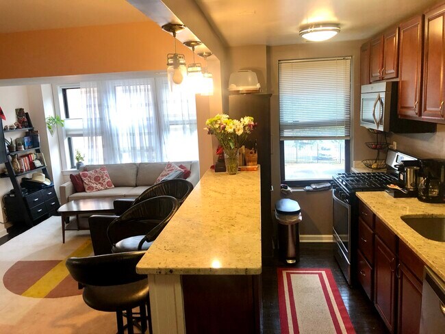 Open concept - living room and kitchen - 3900 14th St NW