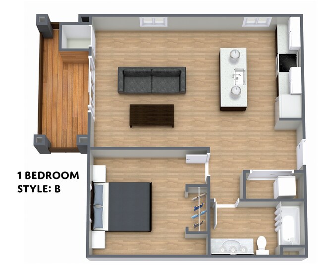 1 dormitorio estilo B - Lake District Flats