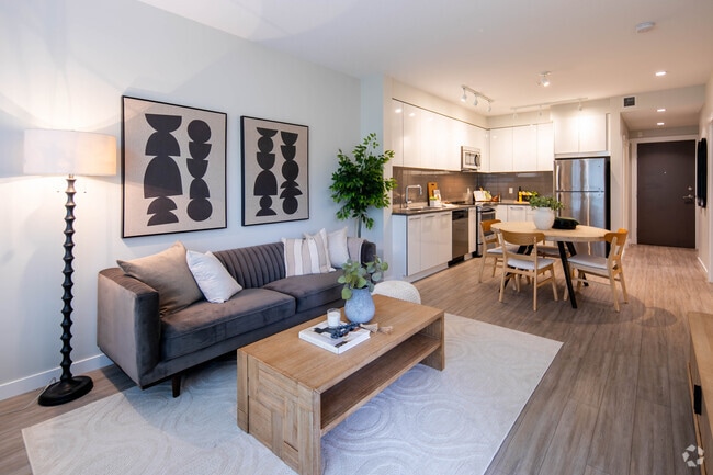 1BR, 1BA - 729SF - Living Room - 2670 Library Lane