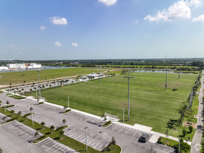 Canyon District Park has many soccer fields.