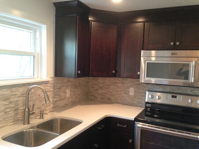 Kitchen with stone countertops - 1533 Yancey Street