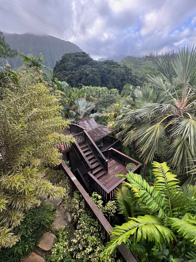 Rainforest Deck on Property - 47-227 Kamakoi Rd