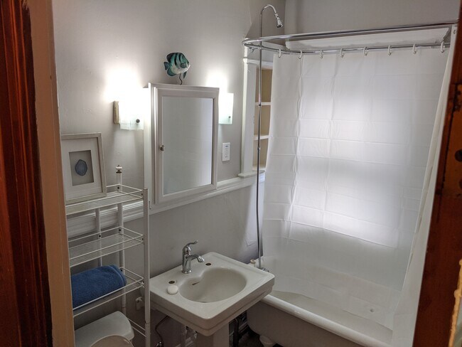 Renovated and restored bathroom. - 134 Harvard Pl