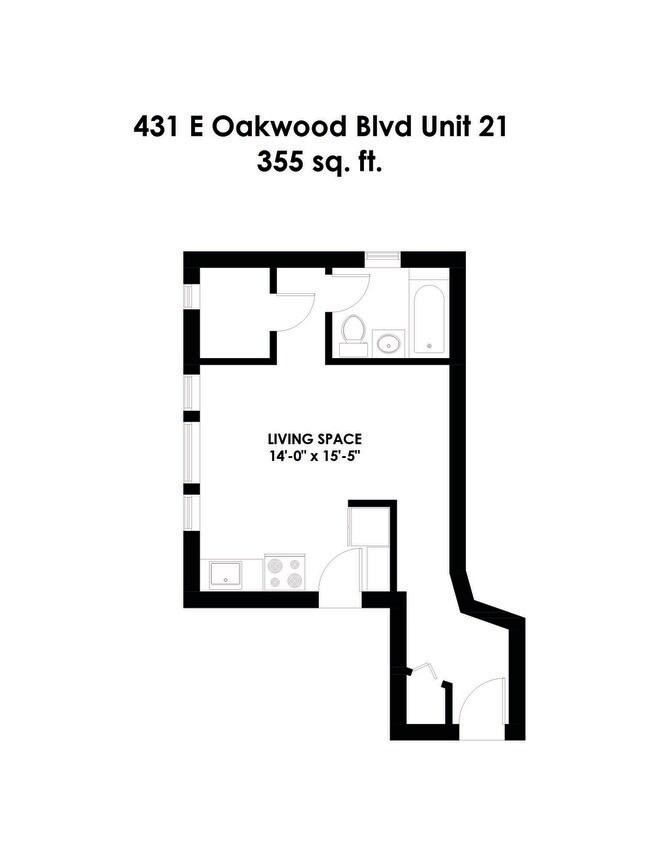 Foto del edificio - Studio Apartment in Bronzeville - Recently...