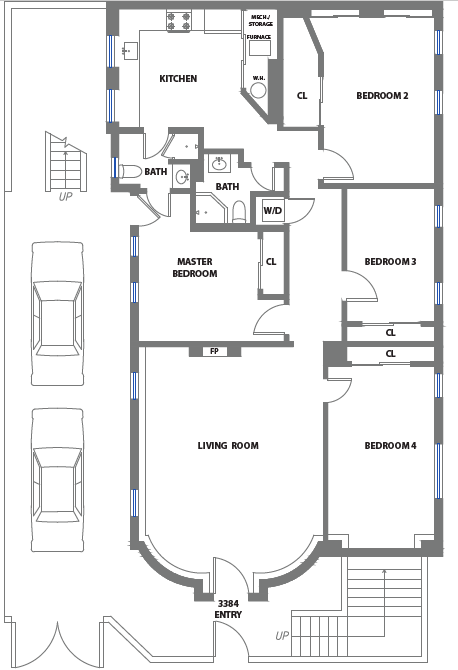 Apartment Layout - 3384 26th st