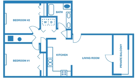 2HAB/1BA - Chateau Royale Apartments