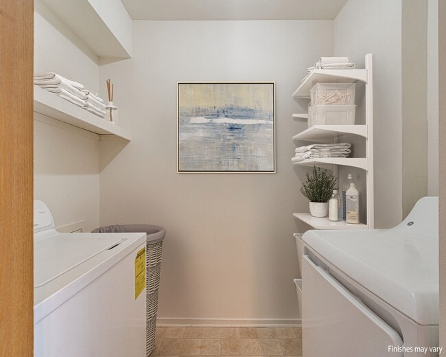 Azalea Layout Laundry Room - Portsmouth Apartments