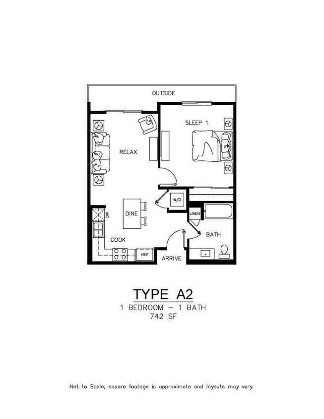 Primary Photo - Unit Type: A2 | 1 Bed | 1 Bath
