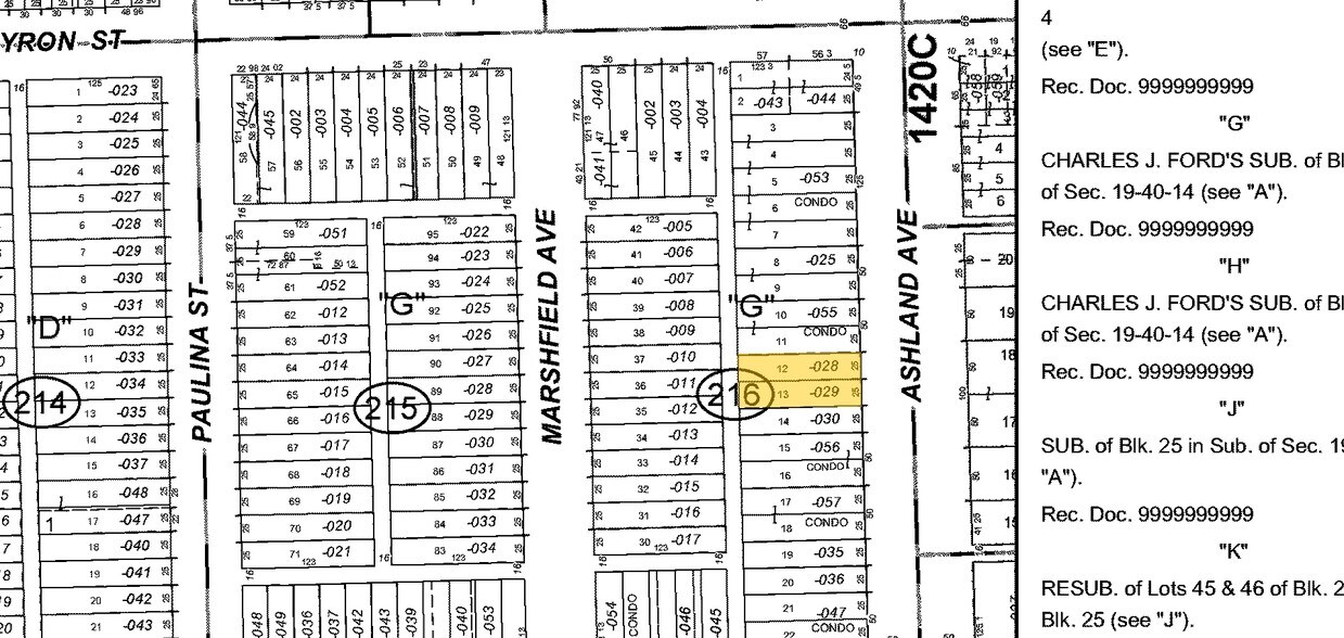 Mapa de la parcela - 3826-3830 N Ashland Ave
