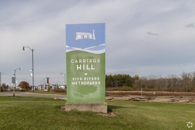 Carriage Hill Metropark offers scenic woodlands, prairies, a lake and pond.