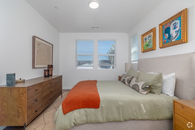 3BR, 3BA - 1,356SF - Bedroom - Desert Meadows Apartments