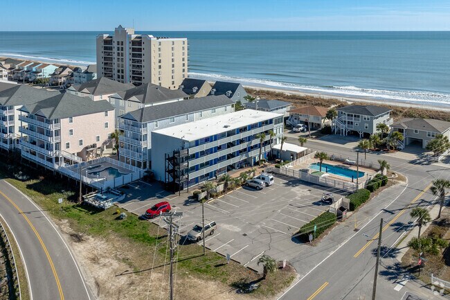 Aerial view towards ocean. - Gold Coast