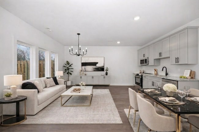 Designed for connection. An airy, open-concept space perfect for hosting dinner parties or unwinding - 2512 Freeman Rd SW