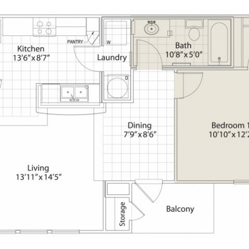 1BR/1BA - Auburn Square