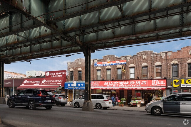 86th Street with D Train Overhead