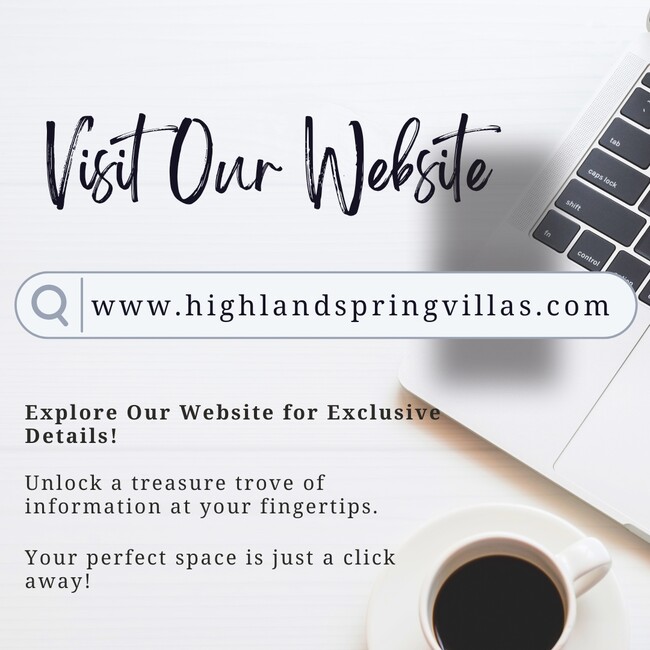 Visit Our Website - Highland Spring Villas