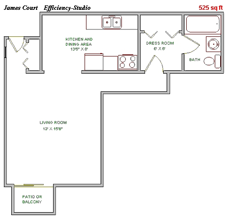 Estudio - James Court Apartments