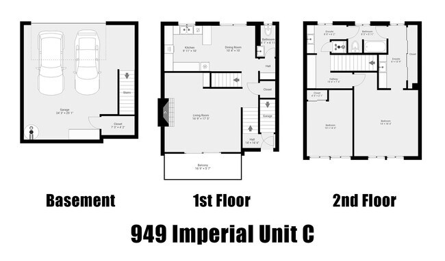 Building Photo - Three Story 2 Bed 1.5 Bath with Ensuite an...