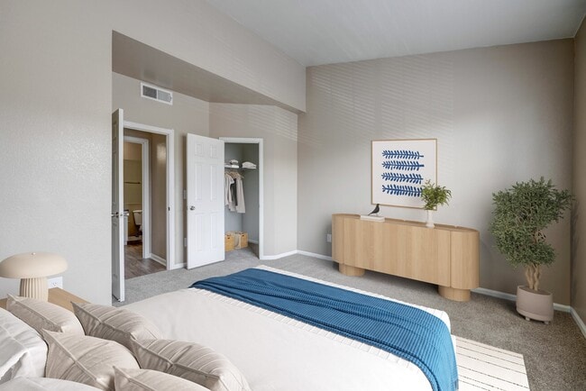 Bedroom with Walk-in Closet - PeakView at T-Bone Ranch Apartments