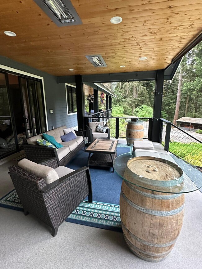 Covered deck with ceiling heaters - 33414 SE 114th St