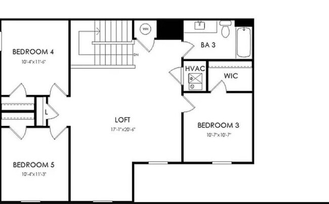 1st Floor Plan - 4409 Jack Faulk St