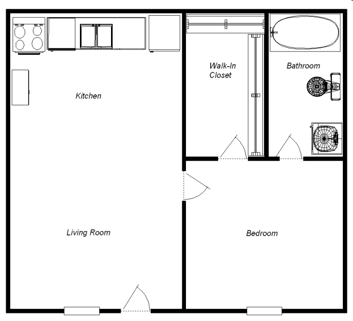 1BR/1BA - Village Square Apartments