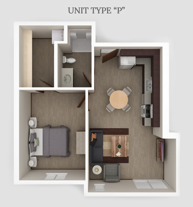 Plano de planta P - Fairmont Flats
